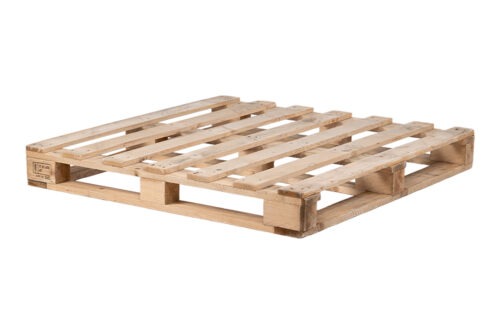 Einwegpalette, 1100 x 1100 mm mit Bodenrahmen