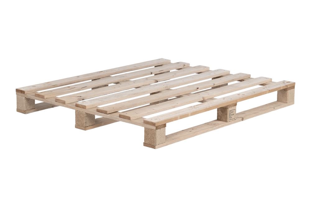 Einwegpalette, 1000 x 1200 mm, 7 DB, leicht
