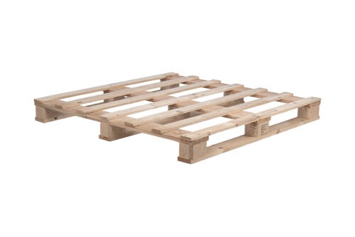 Einwegpalette, 1350 x 1350 mm, 7 DB, 17 mm