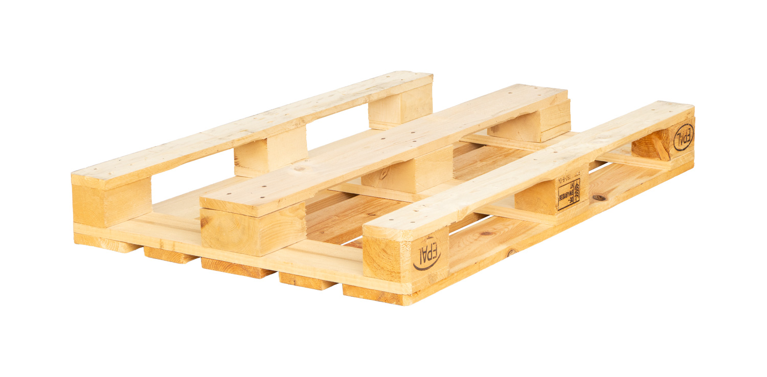 EPAL Europalette, 800 x 1200 x 144 mm, Vollholzklotz – Bild 4